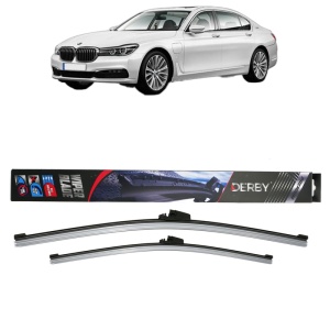 Set stergatoare auto BMW 7 (G11, G12) din 2015-2022, Derby, din cauciuc siliconat rezistent