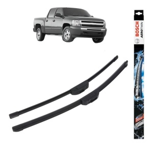 Set stergatoare auto CHEVROLET SILVERADO 1500 din 2007, Bosch Aerotwin Retrofit, din cauciuc siliconat rezistent