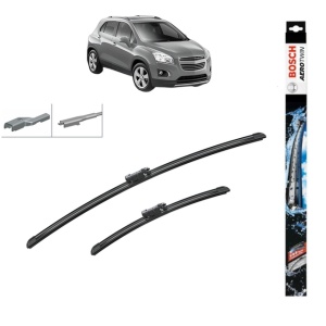Set stergatoare auto CHEVROLET TRAX din 2012-2015, Bosch Aerotwin Multi, din cauciuc siliconat rezistent - Img 1