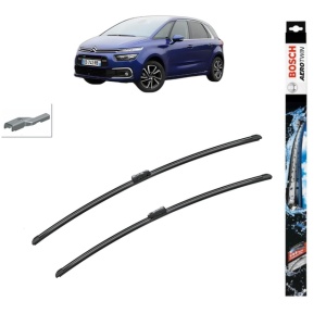 Set stergatoare auto CITROEN C4 PICASSO II din 2013-2018, Bosch Aerotwin, din cauciuc siliconat rezistent