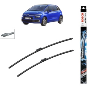 Set stergatoare auto CITROEN C4 SPACETOURER (3D_) din 2018-2019, Bosch Aerotwin, din cauciuc siliconat rezistent
