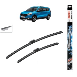 Set stergatoare auto DACIA LODGY (JS_) din 2012-2019, Bosch Aerotwin, din cauciuc siliconat rezistent