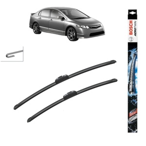 Set stergatoare auto HONDA CIVIC VIII Saloon (FD, FA) din 2005-2013, Bosch Aerotwin Retrofit, din cauciuc siliconat rezistent