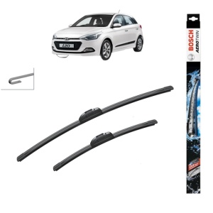 Set stergatoare auto HYUNDAI i20 II Coupe (GB) din 2015-2021, Bosch Aerotwin Retrofit, din cauciuc siliconat rezistent