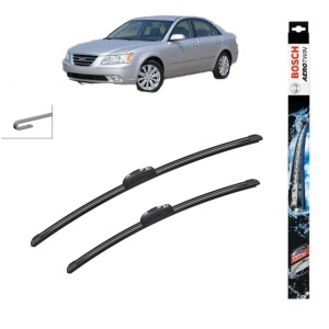 Set stergatoare auto HYUNDAI SONATA V (NF) din 2005-2010, Bosch Aerotwin Retrofit, din cauciuc siliconat rezistent