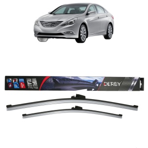 Set stergatoare auto HYUNDAI SONATA VI (YF) din 2009-2015, Derby, din cauciuc siliconat rezistent - Img 1