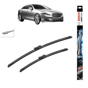 Set stergatoare auto JAGUAR XJ (X351) din 2009-2019, Bosch Aerotwin, din cauciuc siliconat rezistent