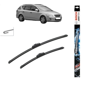 Set stergatoare auto KIA CEE'D SW (ED) din 2007-2012, Bosch Aerotwin Retrofit, din cauciuc siliconat rezistent