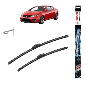 Set stergatoare auto KIA CERATO KOUP II (TD) din 2010-2013, Bosch Aerotwin Retrofit, din cauciuc siliconat rezistent