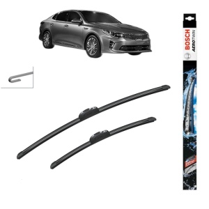 Set stergatoare auto KIA OPTIMA (JF) din 2015-2019, Bosch Aerotwin Retrofit, din cauciuc siliconat rezistent