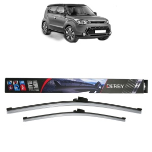 Set stergatoare auto KIA SOUL II (PS) din 2014-2018, Derby, din cauciuc siliconat rezistent