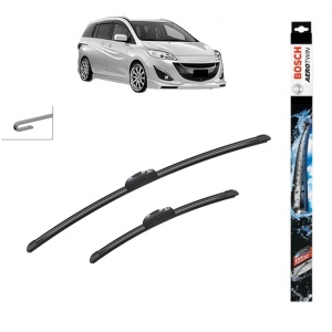 Set stergatoare auto MAZDA 5 (CW) din 2010, Bosch Aerotwin Retrofit, din cauciuc siliconat rezistent - Img 1