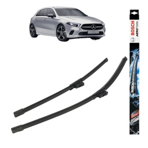 Set stergatoare auto MERCEDES-BENZ A-CLASS (W177) din 2018-2020, Bosch Aerotwin, din cauciuc siliconat rezistent