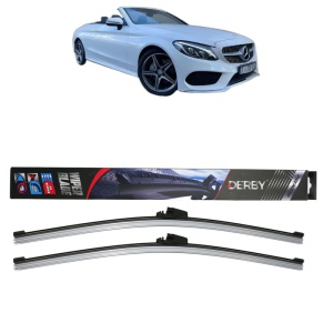 Set stergatoare auto MERCEDES-BENZ C-CLASS Convertible (A205) din 2016-2023, Derby, din cauciuc siliconat rezistent - Img 1