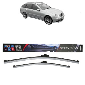Set stergatoare auto MERCEDES-BENZ C-CLASS T-Model (S203) din 2001-2007, Derby, din cauciuc siliconat rezistent