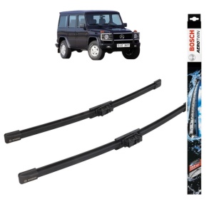 Set stergatoare auto MERCEDES-BENZ G-CLASS (W463) din 2015-2022, Bosch Aerotwin, din cauciuc siliconat rezistent