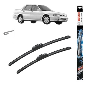 Set stergatoare auto MITSUBISHI GALANT VII Saloon (E5_A, E7_A, E8_A) din 1992-1996, Bosch Aerotwin Retrofit, din cauciuc siliconat rezistent