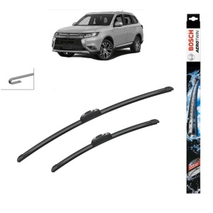 Set stergatoare auto MITSUBISHI OUTLANDER III (GG_W, GF_W, ZJ, ZL, ZK) din 2012-2022, Bosch Aerotwin Retrofit, din cauciuc siliconat rezistent