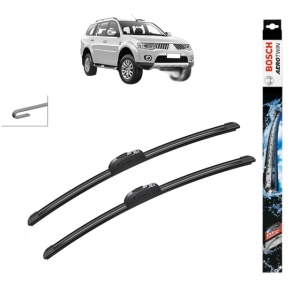 Set stergatoare auto MITSUBISHI PAJERO SPORT II (KH_, KG_) din 2008, Bosch Aerotwin Retrofit, din cauciuc siliconat rezistent