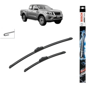 Set stergatoare auto NISSAN NAVARA NP300 Pickup (D23, D23T) din 2015, Bosch Aerotwin Retrofit, din cauciuc siliconat rezistent - Img 1
