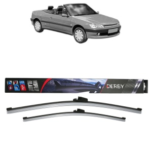Set stergatoare auto PEUGEOT 306 Convertible (7D, N3, N5) din 1994-2002, Derby, din cauciuc siliconat rezistent