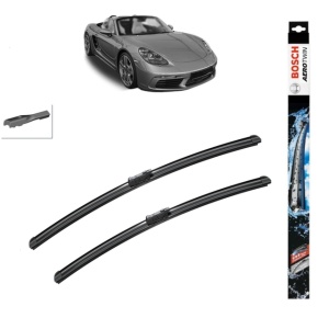 Set stergatoare auto PORSCHE 718 BOXSTER (982) din 2016-2019, Bosch Aerotwin, din cauciuc siliconat rezistent