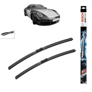 Set stergatoare auto PORSCHE 911 (992) din 2019-2024, Bosch Aerotwin, din cauciuc siliconat rezistent
