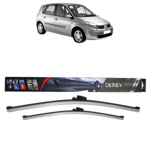 Set stergatoare auto RENAULT SCENIC II (JM0/1_) din 2003-2009, Derby, din cauciuc siliconat rezistent - Img 1