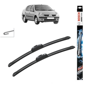Set stergatoare auto RENAULT THALIA I (LB_) din 1998-2009, Bosch Aerotwin Retrofit, din cauciuc siliconat rezistent
