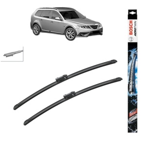Set stergatoare auto SAAB 9-3X (YS3) din 2009-2015, Bosch Aerotwin, din cauciuc siliconat rezistent