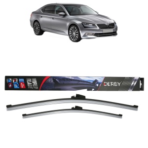 Set stergatoare auto SKODA SUPERB III (3V3) din 2015-2024, Derby, din cauciuc siliconat rezistent