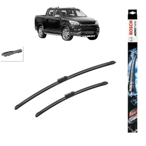 Set stergatoare auto SSANGYONG MUSSO (QK) din 2018, Bosch Aerotwin, din cauciuc siliconat rezistent