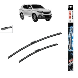 Set stergatoare auto SSANGYONG REXTON (Y400, Y450) din 2017-2018, Bosch Aerotwin, din cauciuc siliconat rezistent