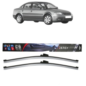 Set stergatoare auto VOLKSWAGEN PASSAT B5.5 (3B3) din 2000-2005, Derby, din cauciuc siliconat rezistent - Img 1