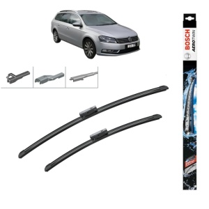 Set stergatoare auto VOLKSWAGEN PASSAT B7 Estate Van (365) din 2010-2014, Bosch Aerotwin Multi, din cauciuc siliconat rezistent