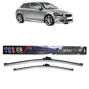 Set stergatoare auto VOLVO C30 (533) din 2006-2012, Derby, din cauciuc siliconat rezistent