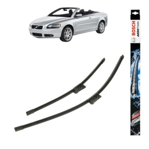 Set stergatoare auto VOLVO C70 II Convertible (542) din 2006-2013, Bosch Aerotwin, din cauciuc siliconat rezistent