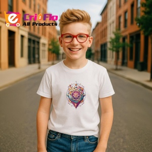 Tricou Busola Vintage Stil Sacred Geometry, Copii | Dama | Barbat - Img 8