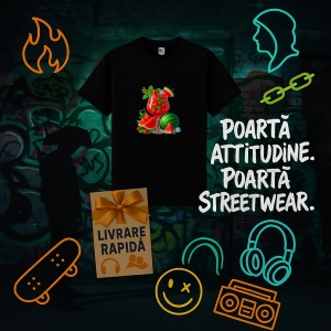 Tricou pepene in pahar Negru, Copii | Dama | Barbat - Img 13
