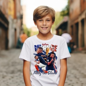 Tricou personalizat pentru copii cu Mbappé - Img 1