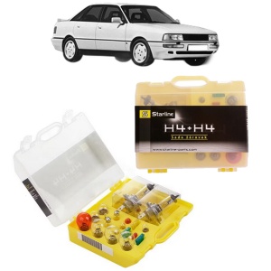 Kit trusa Set becuri H4 compatibila cu AUDI 90 B3 (893, 894, 8A2) din 1987-1991, bec far, semnalizare , pozitie, iluminare numar, frana, plafoniera, stop frana