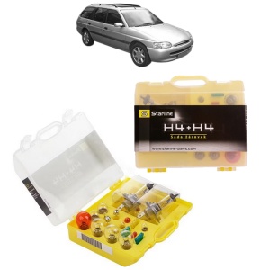 Kit trusa Set becuri H4 compatibila cu FORD ESCORT VI Turnier (GAL, ANL) din 1995-1999, bec far, semnalizare , pozitie, iluminare numar, frana, plafoniera, stop frana