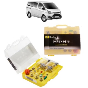 Kit trusa Set becuri H4 compatibila cu FORD TRANSIT TOURNEO Bus din 1994-2014, bec far, semnalizare , pozitie, iluminare numar, frana, plafoniera, stop frana