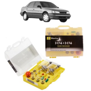 Kit trusa Set becuri H4 compatibila cu HYUNDAI LANTRA I (J-1) din 1990-1995, bec far, semnalizare , pozitie, iluminare numar, frana, plafoniera, stop frana