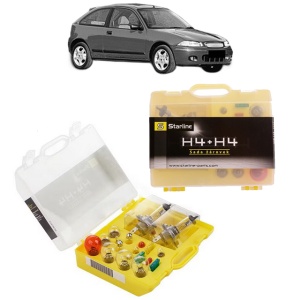 Kit trusa Set becuri H4 compatibila cu ROVER 200 II Hatchback (XW) din 1989-1995, bec far, semnalizare , pozitie, iluminare numar, frana, plafoniera, stop frana