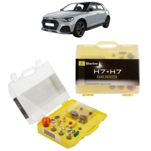 Kit trusa Set becuri H7 compatibila cu AUDI A1 Allstreet (GBH) din 2022, bec far, semnalizare , pozitie, iluminare numar, frana, plafoniera, stop frana