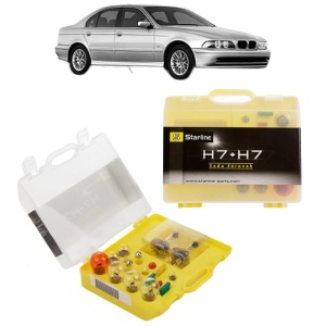 Kit trusa Set becuri H7 compatibila cu BMW 5 (E39) din 1995-2003, bec far, semnalizare , pozitie, iluminare numar, frana, plafoniera, stop frana