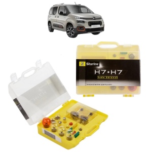 Kit trusa Set becuri H7 compatibila cu CITROEN BERLINGO (ER_, EC_) din 2018-2023, bec far, semnalizare , pozitie, iluminare numar, frana, plafoniera, stop frana