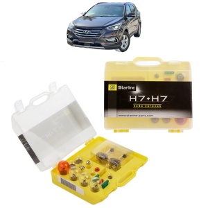 Kit trusa Set becuri H7 compatibila cu HYUNDAI SANTA FÉ III (DM, DMA) din 2012-2018, bec far, semnalizare , pozitie, iluminare numar, frana, plafoniera, stop frana