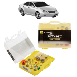Kit trusa Set becuri H7 compatibila cu LEXUS ES (MCV_, VZV_) din 1996-2006, bec far, semnalizare , pozitie, iluminare numar, frana, plafoniera, stop frana